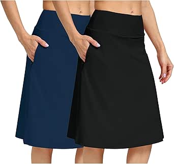 Anchor Knee Length Skorts Skirts For Women High Waisted Athletic Skirt With Zipper Luxury Women S Skirt - View #6