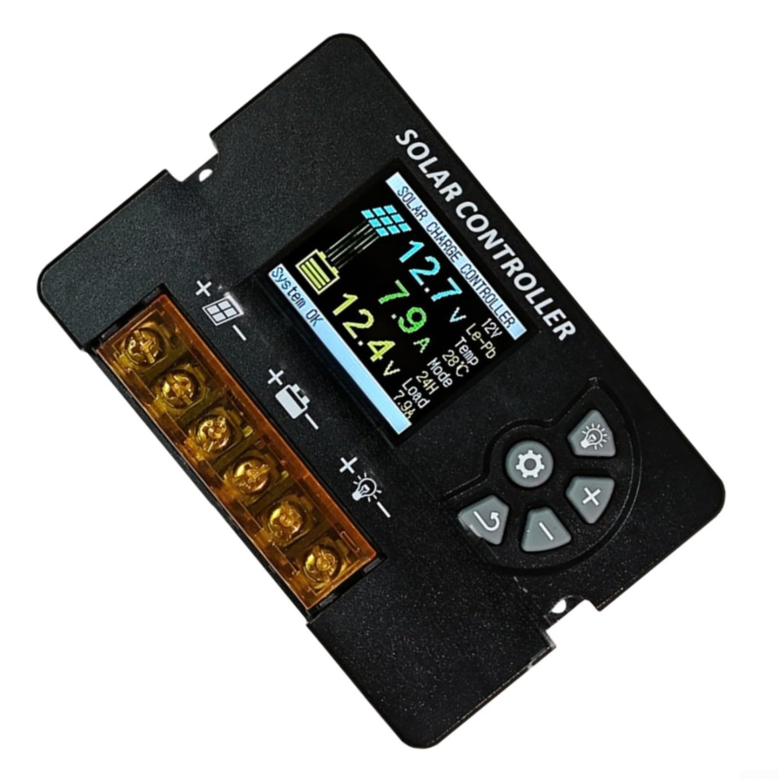 Regolatore di carica solare intelligente 12/24 V per PWM con LCD per Smart