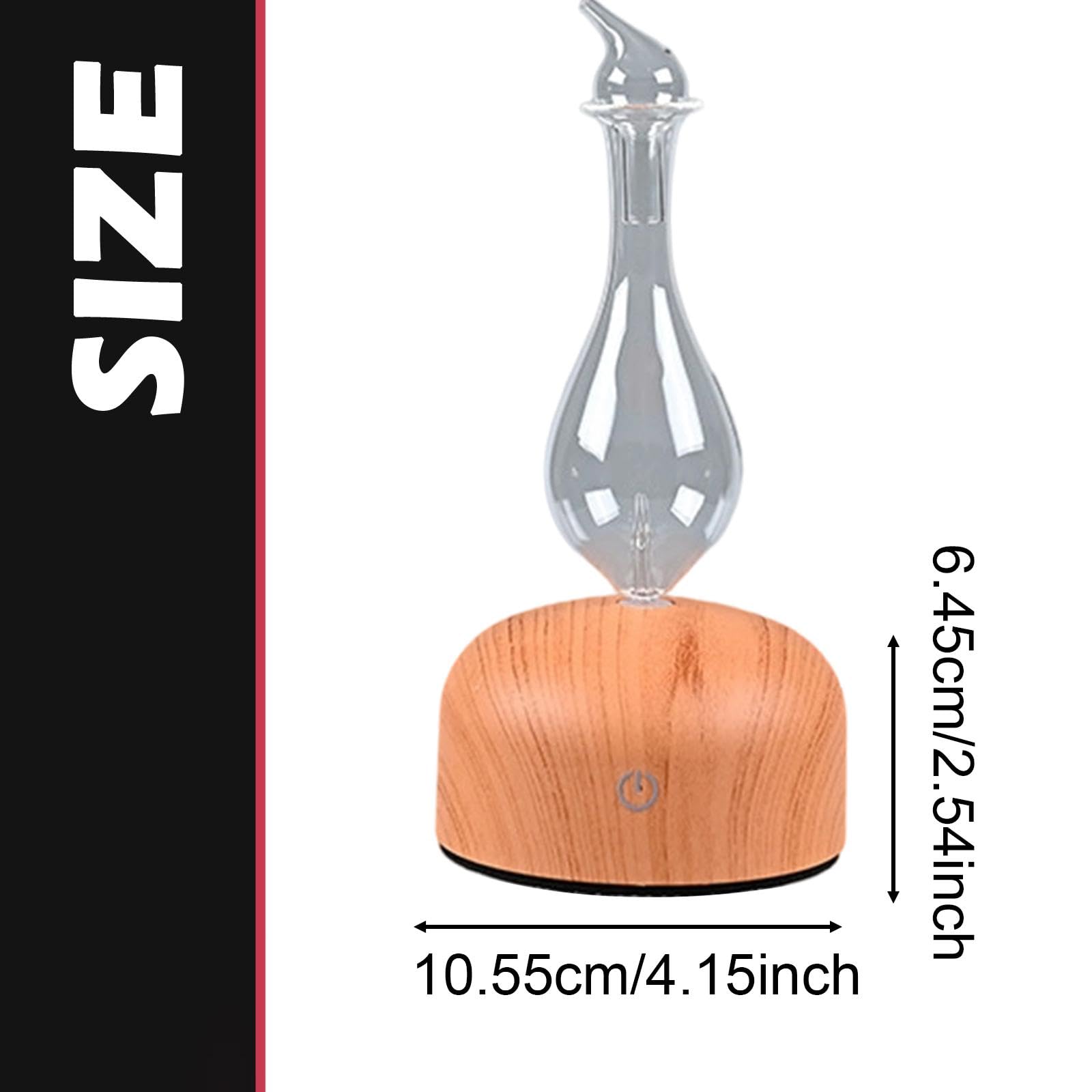 Difusor de Aceites Esenciales Portátil con Atomización Humidificador de Escritorio Madera Difusor de Aroma USB Inteligente Purificador, Style a, Individual