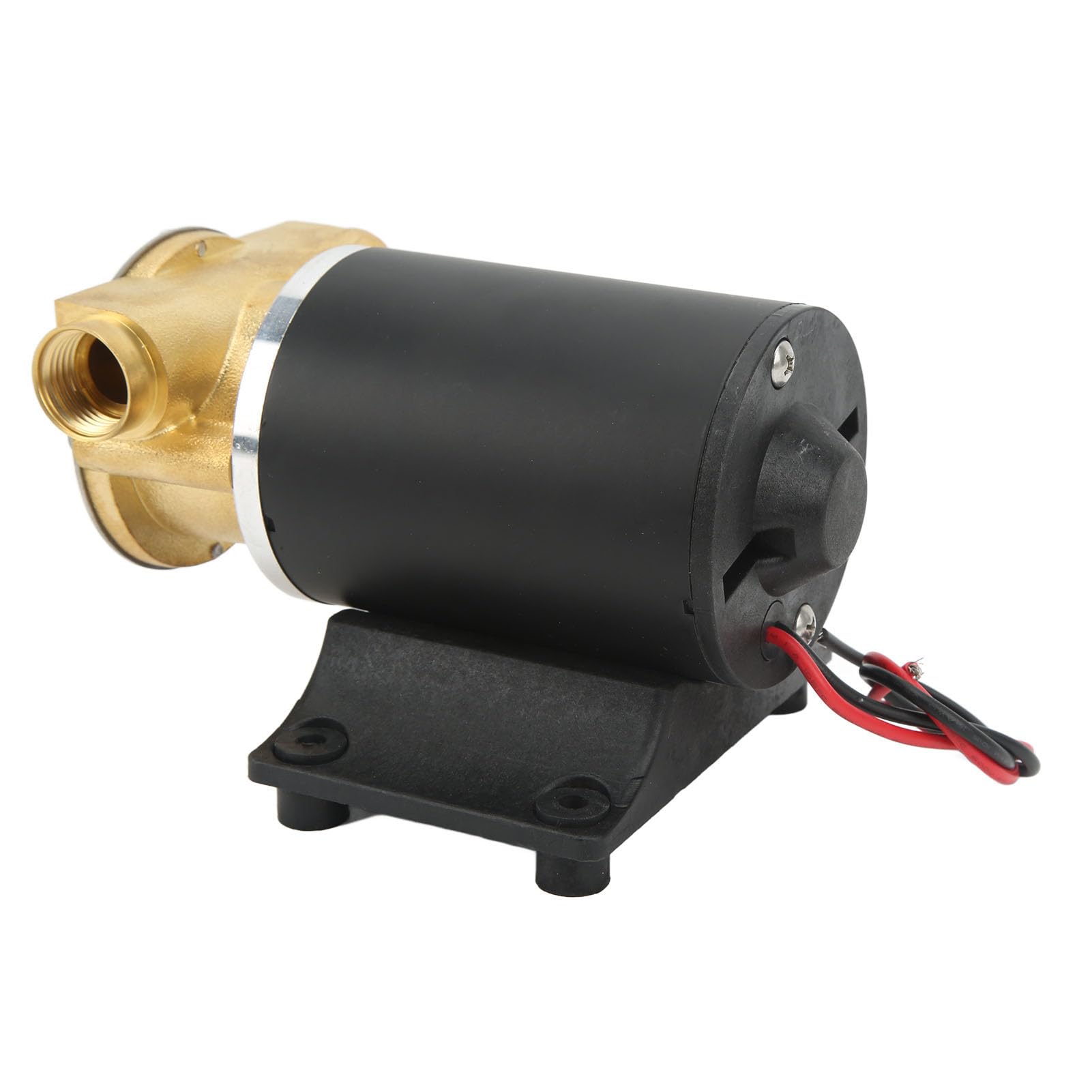 Ausla Wirnik Samozasysający Pompa Zęzowa Mosiężna Pompa Wody Morskiej 6 GPM Port 20 Mm Silnik z Magnesami Trwałymi Ochrona Termiczna dla łodzi Zęzowej Pokład Wyładowczy Transfer Wody do Mycia (12V)