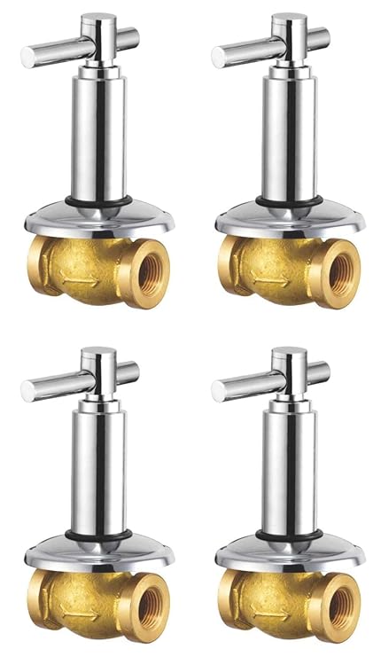 Joyway Tarim Concealed Stop Cock 20 mm. (3/4 Inch) Brass/Heavy Duty Quarter Turn (Pack of 4 Pieces)
