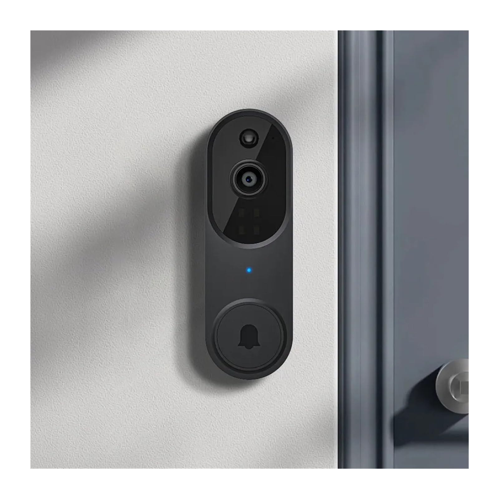 Sonnette sans Fil 1080p, bidirectionnel, vidéo, Vision Nocturne, for la Maison et Le Bureau Grand Angle(M50 Gray USB)