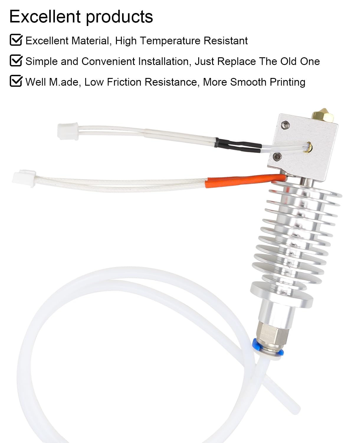 Hardened Steel 0.4mm Nozzle Hotend Kit For Anycubic Kobra S1 3D Printer Hotend Assembled - View #10