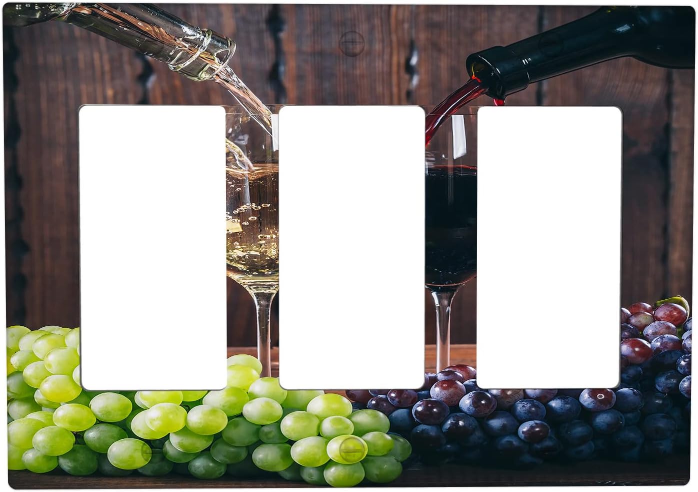 Wine Light Switch Cover Outlet Covers Triple Rocker Wall Plate