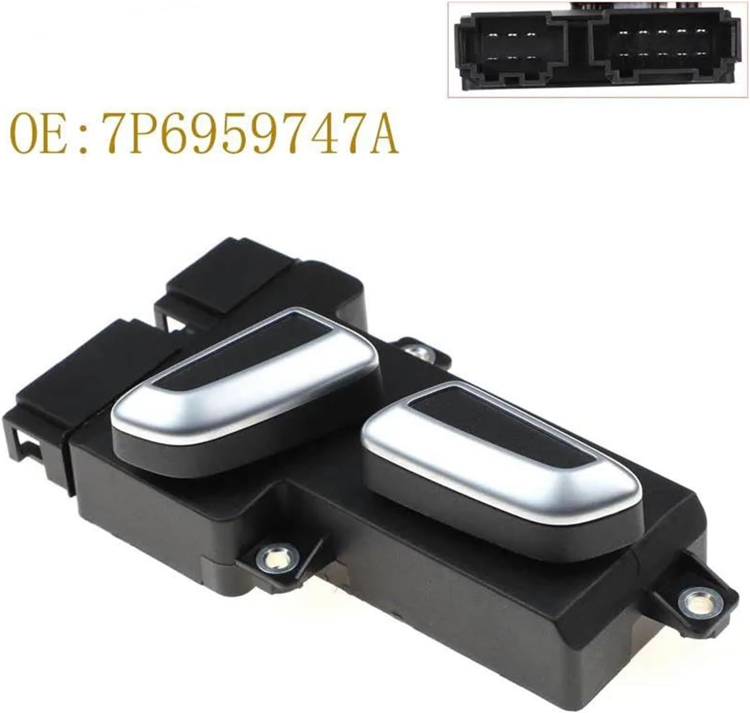 Power Seat Switch Replacement for Audi A4 2011-2017 7P6959747A Front Left Power Seat Adjustment Switch Car 8K0959747 4H0959747 7P6959747