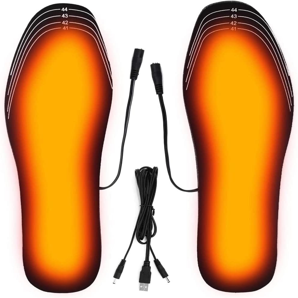 USB Heated Shoe Insoles Electric Foot Warming Pad Feet