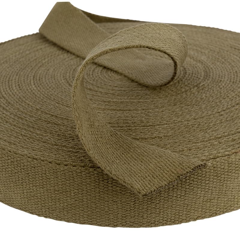 Sangle de sac en coton – Sangle de bagage à dos de 25 mm et 35 mm de large, tissu en coton, sangles très résistantes, fournitures de fabrication de sacs,...