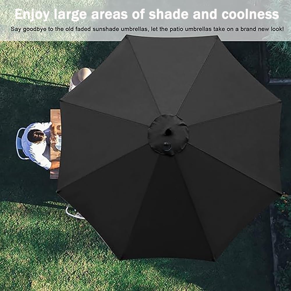 Rechange Toile De Parasol De Jardin 2m 2.3m 2.5m 2.7m 3.0m Dessus