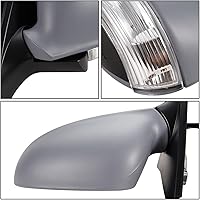 Vista 6 de DNA Motoring OEM-MR-VW1320122 - Espejo retrovisor calefactado con ajuste de potencia lateral izquierdo gris con señal de giro compatible con Jetta