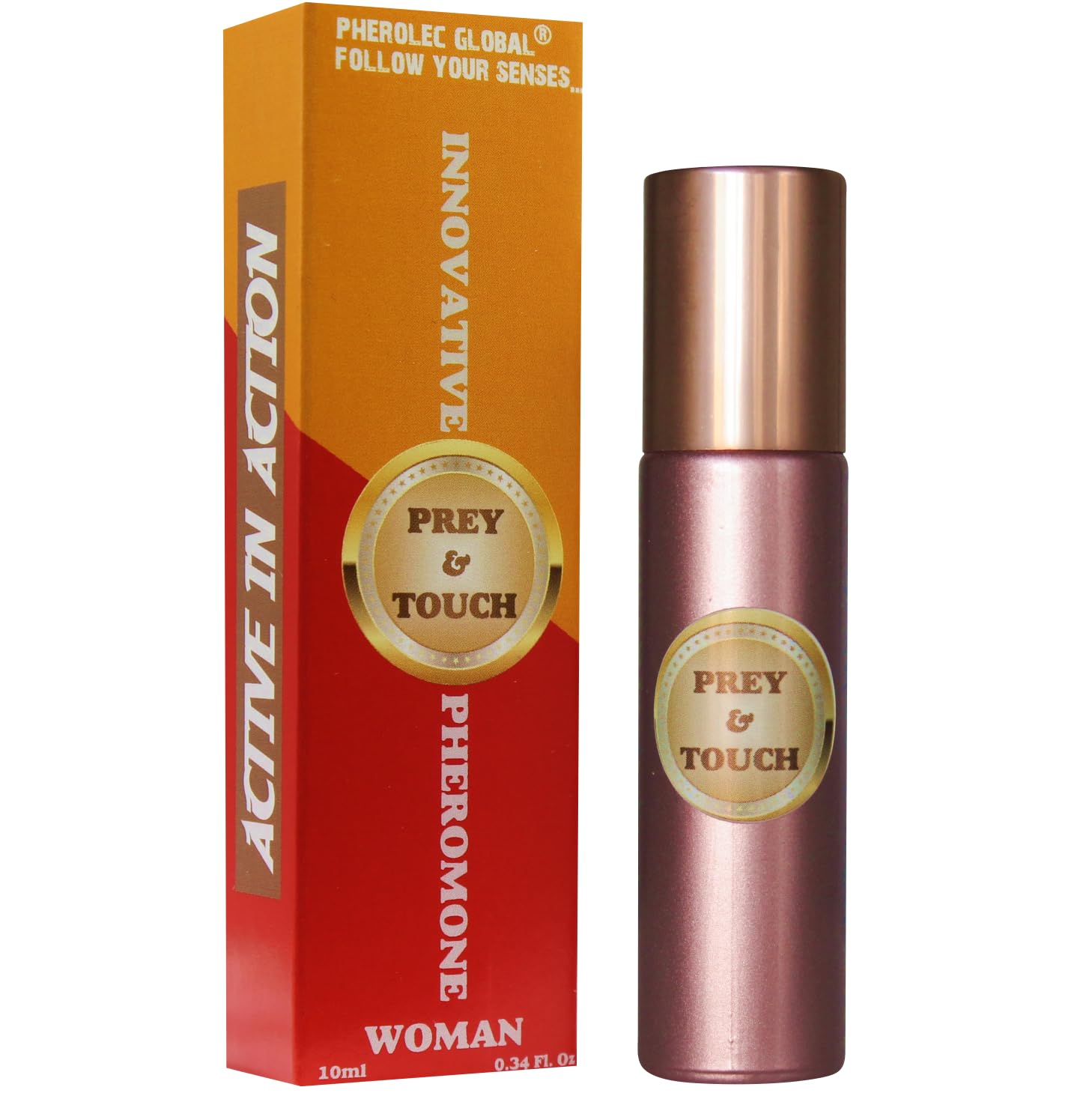 Prey & Touch Pulse Point Pheromone for Women - Extra Strength Pheromone - Perfume for Women with Long-lasting Scent - Travel Size - 0.34 Fl. Oz
