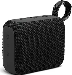Caixa de Som Portátil GO 5W, Caixa de Som Bluetooth, Conexão USB, Cartão de Memória, Cabo P2, Som Limpo e Potente, Perfeita Para Viagens, Festas, Praia, Botões de Controle, Impermeável, Som Alto