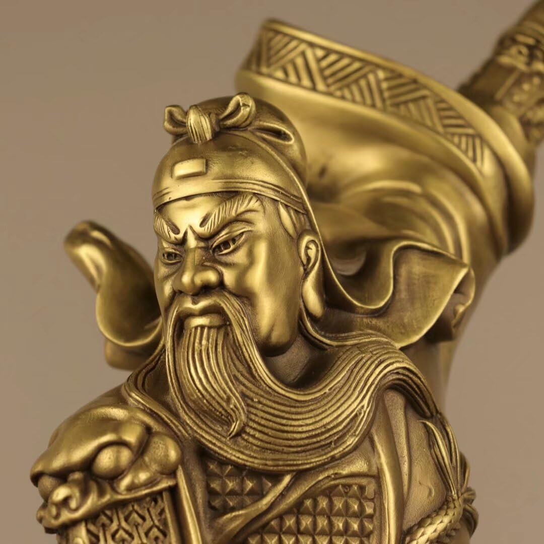 Amazon｜関羽の銅像は、中国の武将である関羽が富と風水ギフトを