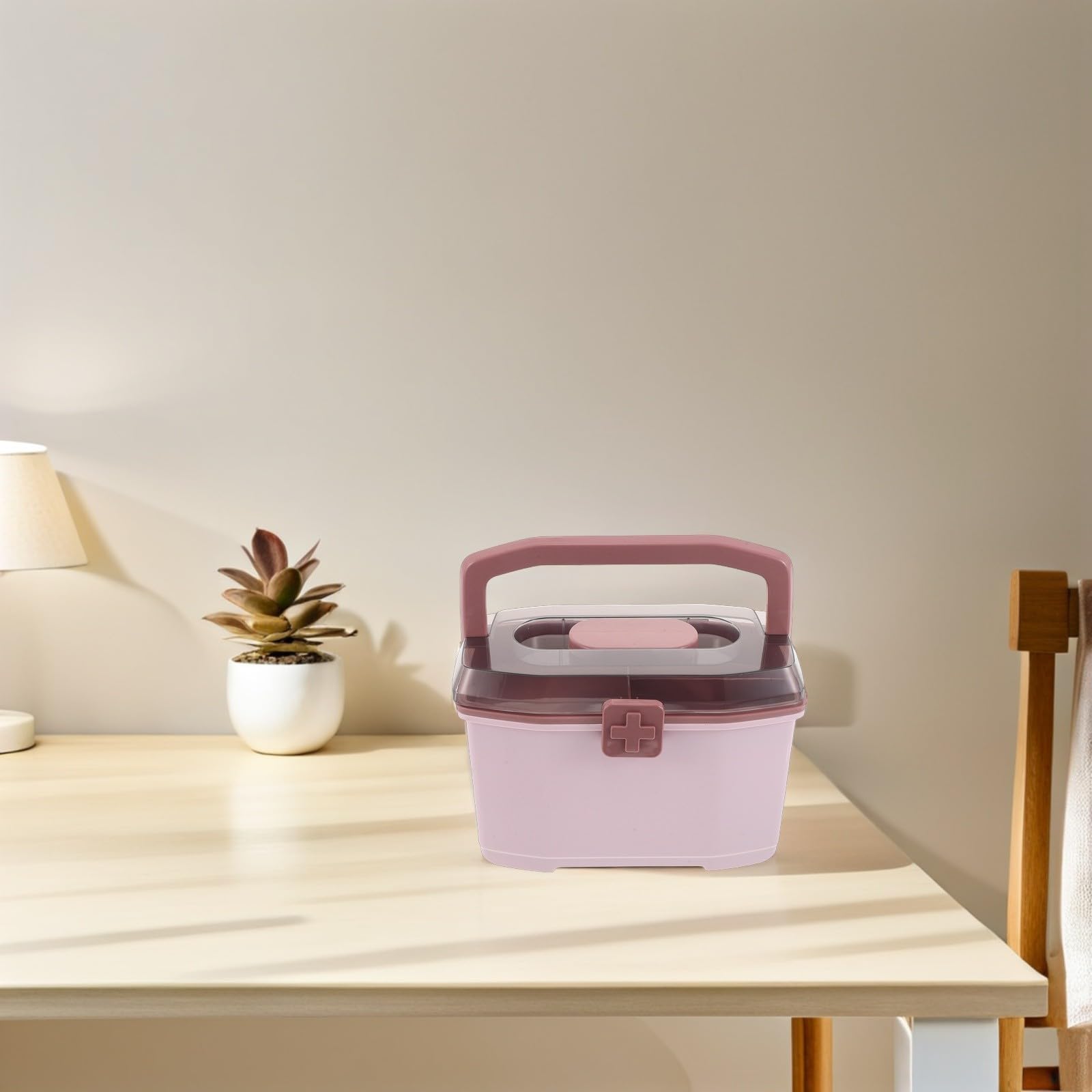 Organizer Scatola Organizzatrice con Scomparti Multipli e Divisori Portatile in Pp e Abs con Ampio Spazio e Protezione Sicura per Medicinali per Farmaci da Viaggio e Casa