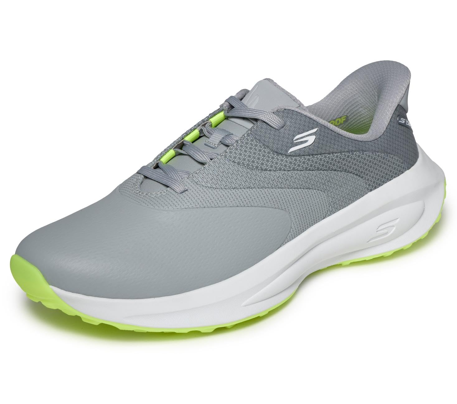 Skechers GO Golf Mens Synthetic Upper Lace Up Spike Less Golf Shoe Grey