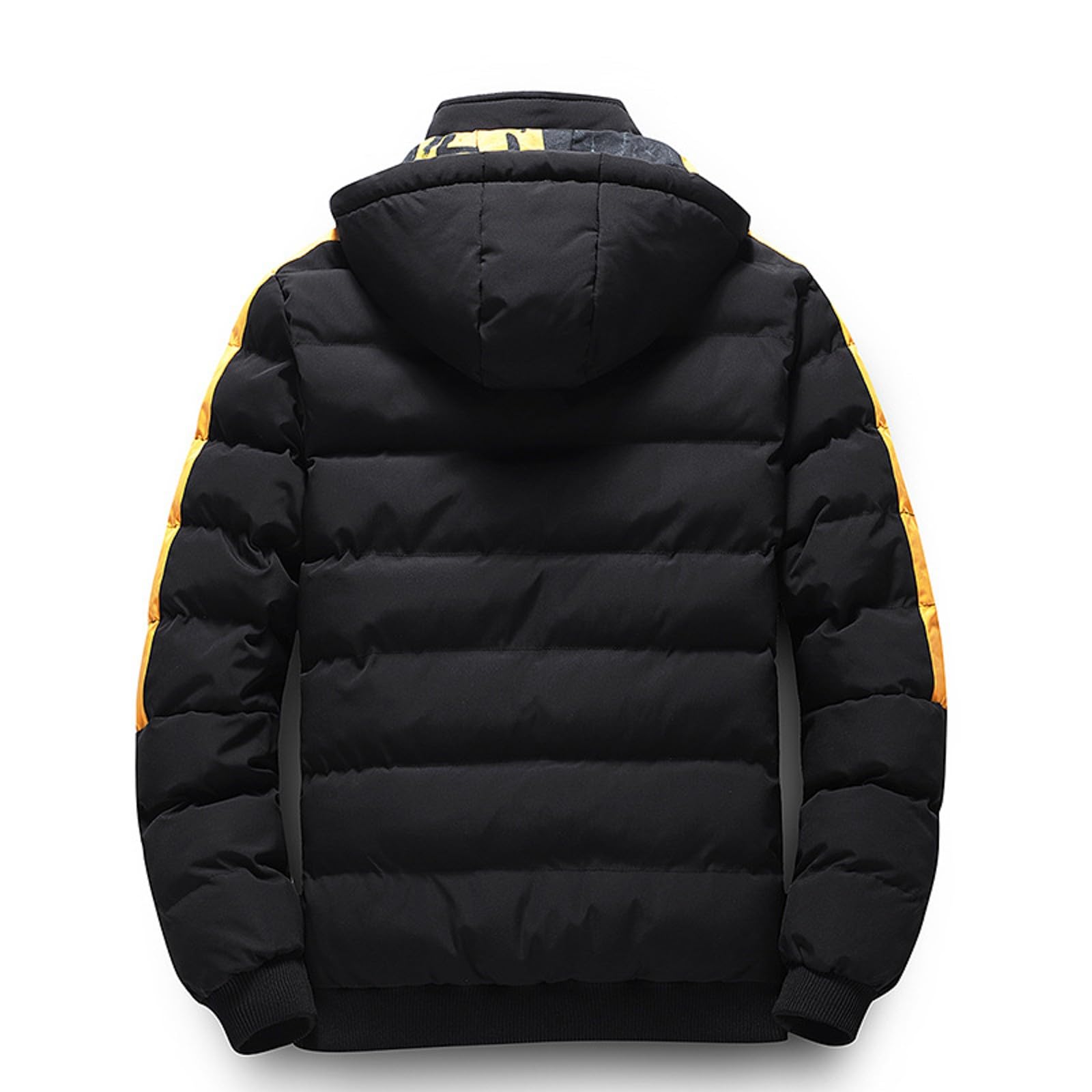 Veste Matelassée Homme Hiver Chaud Doudoune Capuche Sport Trekking Fermeture Éclair Légère Coupe Regular