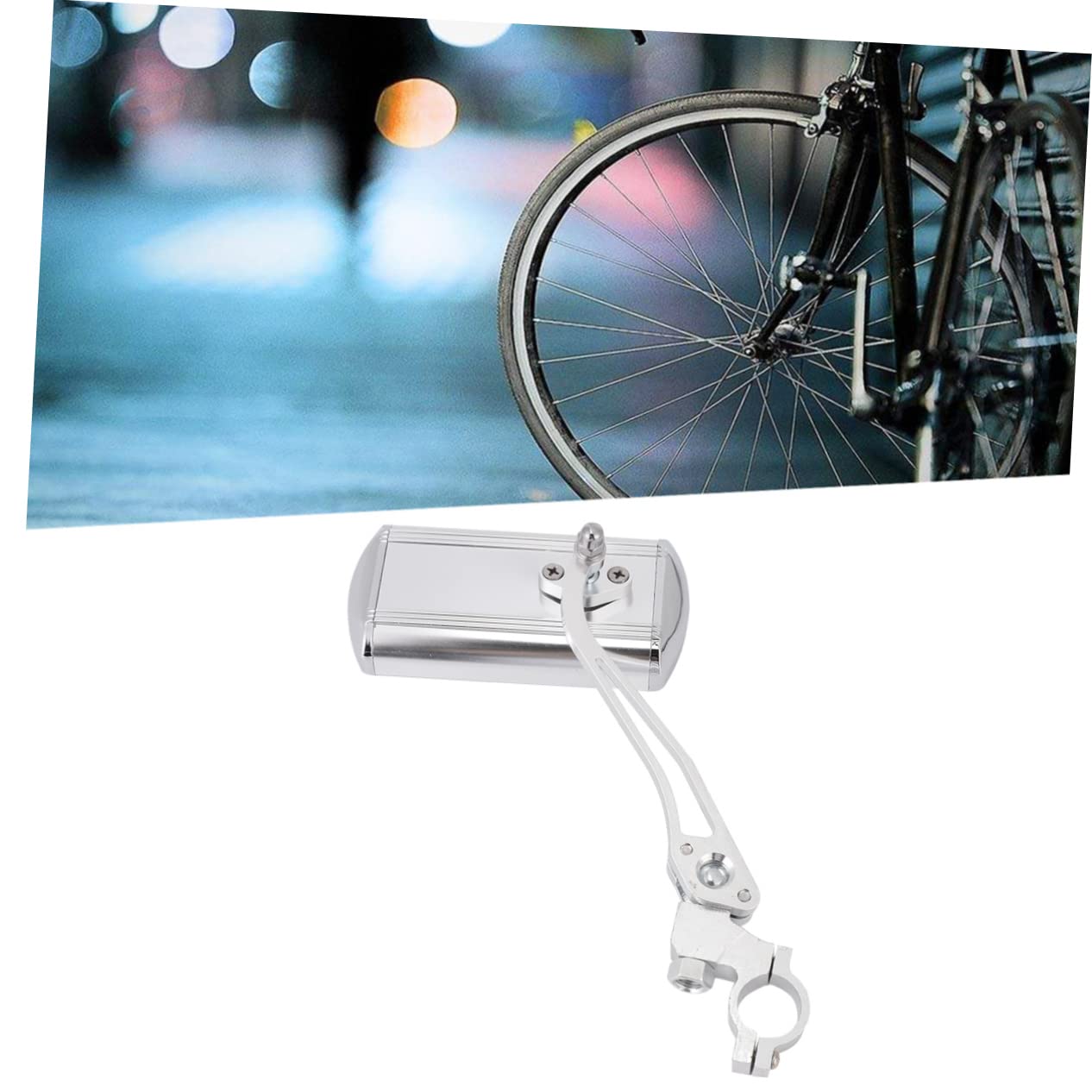 ibasenice 2pièces Miroir De Vélo Aluminium Alliage Avec Rotatif Rétroviseur Unilatéral Pour Guidon Accessoires Vélo De Montagne Route
