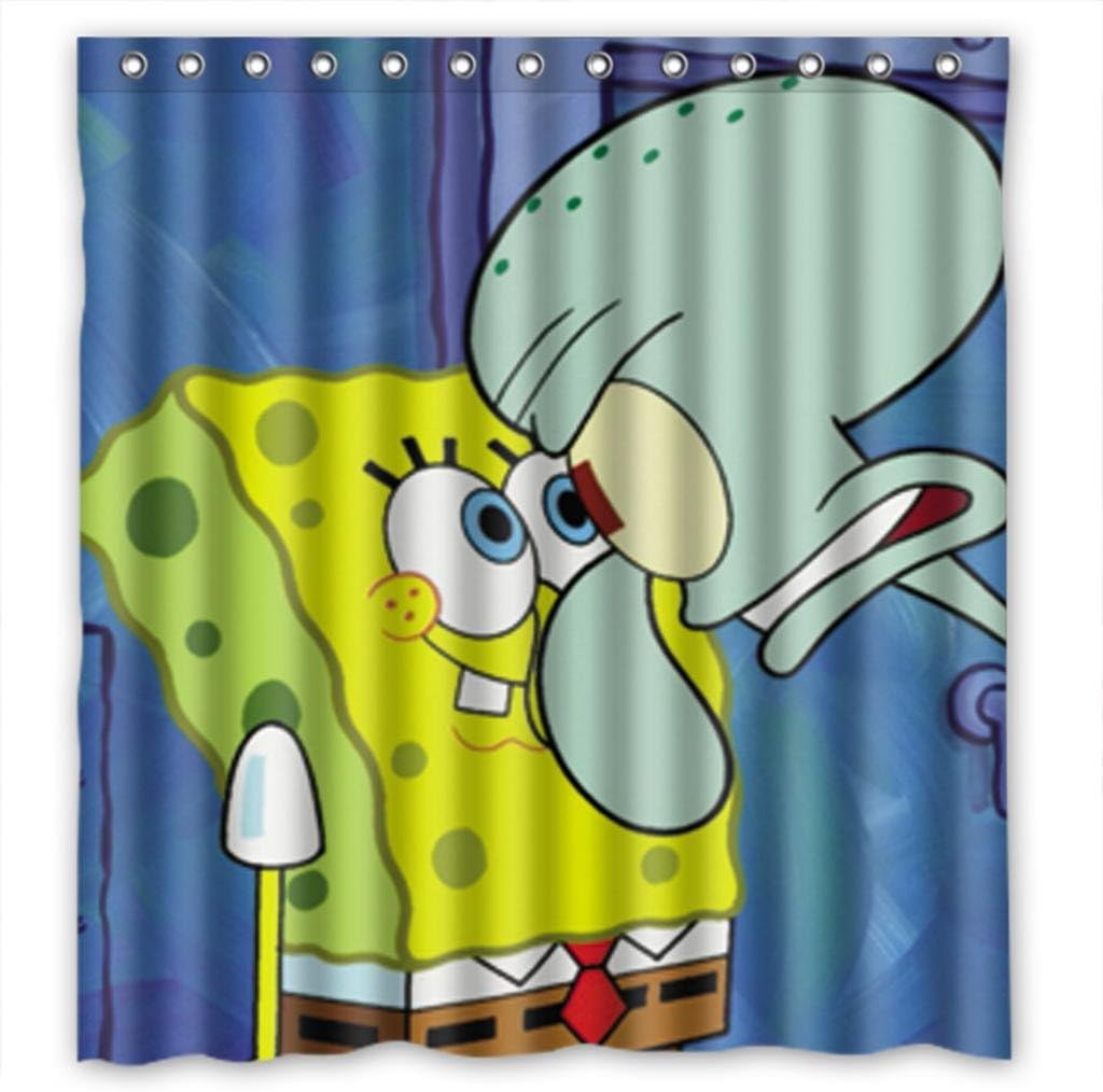 Custom Cute SpongeBob and Squidward Tentacles Figure