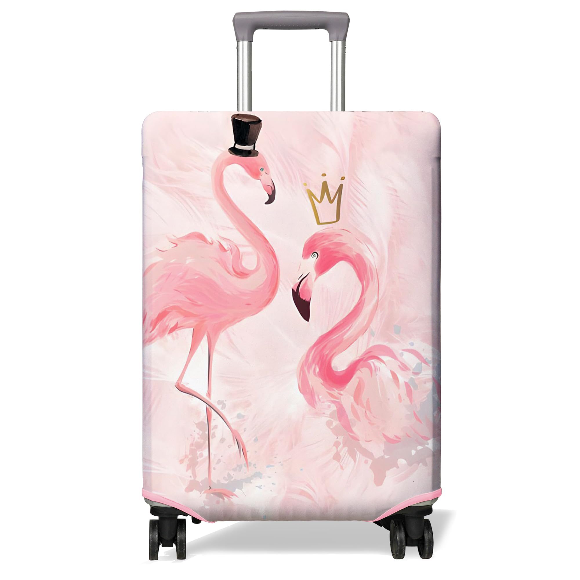 PtRug Travel Luggage Cover Suitcase Protector Fits 18-32 Inch Wheel Covers PatternedTravel Related Items Flower Luggage Protector Elastic S