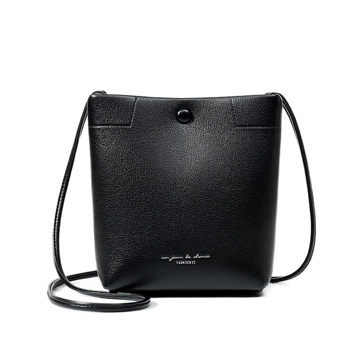 ADITAM Damen Handtaschen Bucket Bag Exquisite Mädchen Tasche Mode Stil Reißverschluss Umhängetasche Umhängetasche für Ladys Buckle Handtaschen PU Leder Praktisch Double the Comfort