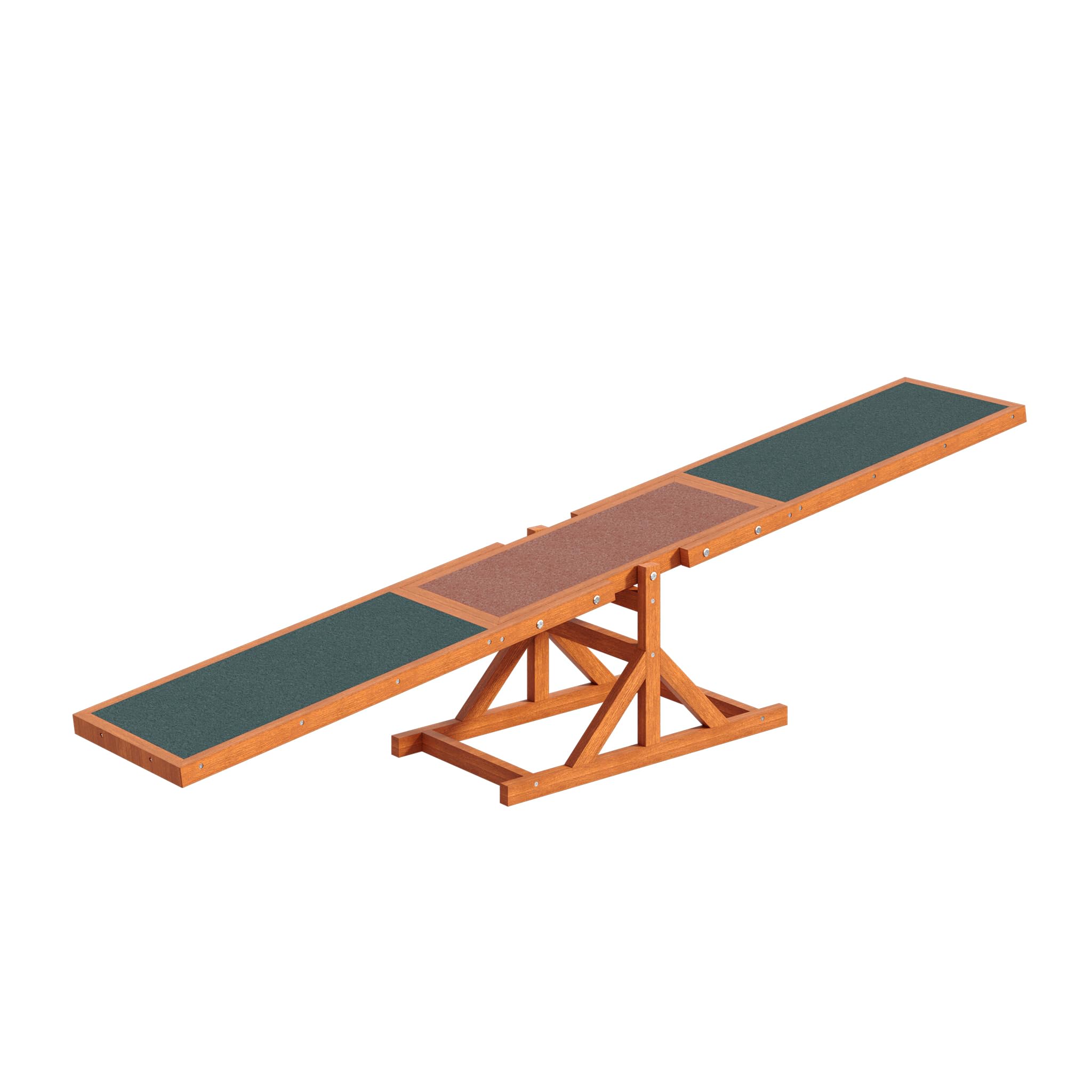 Wiltec Huśtawka agility dla psów 180x30x30cm drewniana do treningu zwinności do ogrodu i toru dla małych i dużych psów, sprzęt do zabawy i ćwiczeń