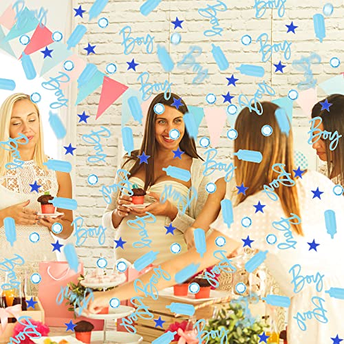 Abeillo ABEILLO-543985 1000 Pieces Baby Shower Confetti - Baby Shower Decorations Blue Boy Table Scatter Confetti, Sprinkles Decor Confetti For Baby Shower Gender Reveal Party Supplies thumb #5