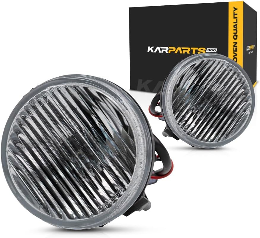 Carlights360 For Ford Ranger 1993 94 95 96 1997 Fog Lights Driver and Passenger Side | Pair | With Bulb(s) | Replacement For FO2592110 | F67Z15200AA