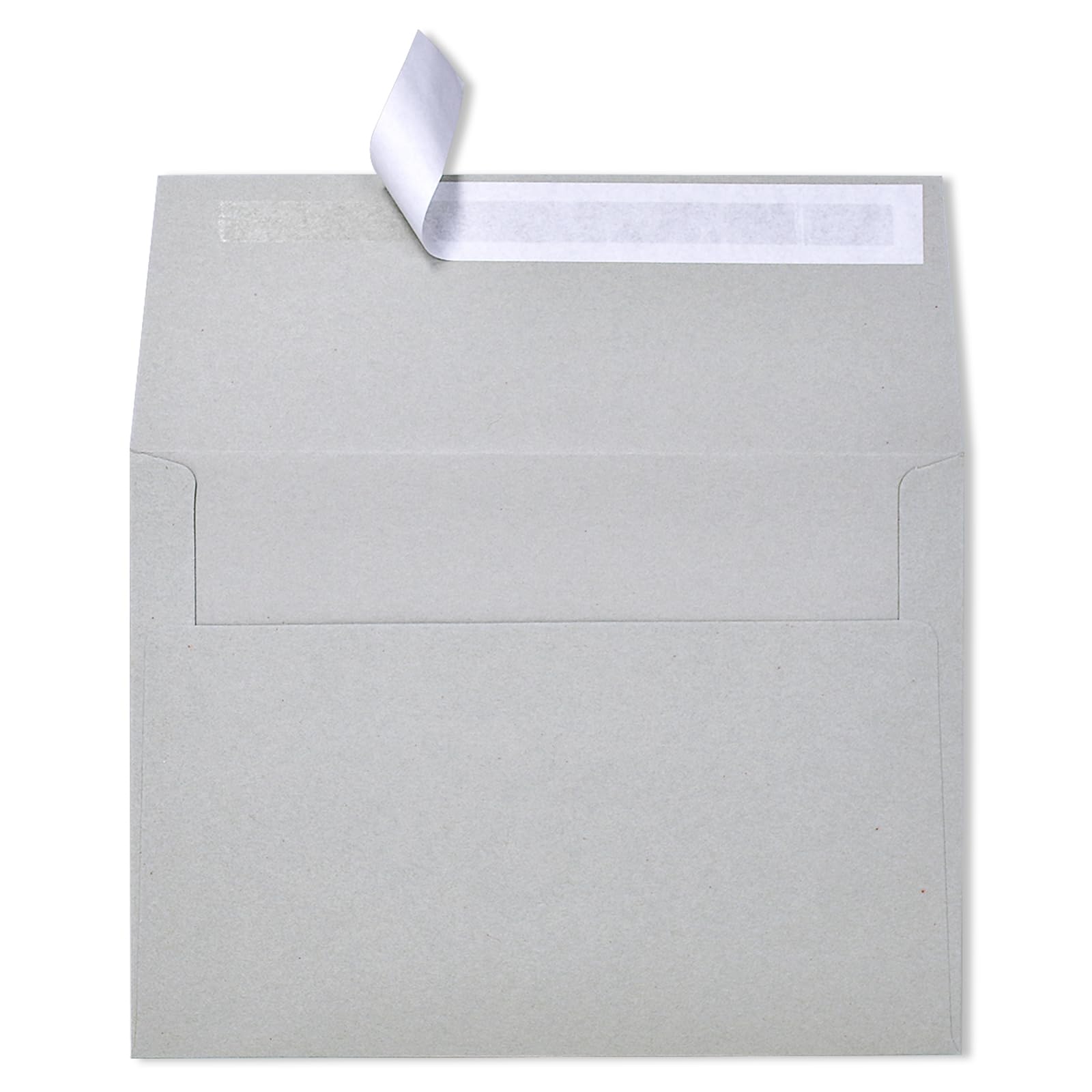 50 Pack A7 Blank Invitation Envelopes, 5-1/4 x 7-1/4 Inches Gray Self Seal Envelopes - Heavyweight, Tear-Resistant for Invites, Cards & Business Use