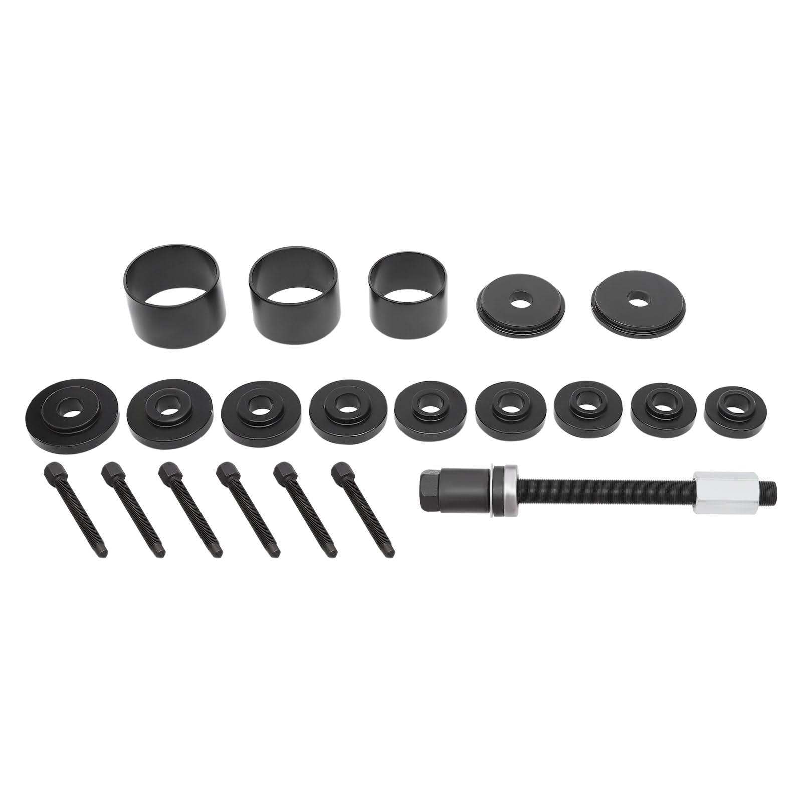Outil de roulement de roue 21 pièces pour démonter les roulements de roue avant de roue de roue, moyeu de roue, extracteur de roulement de roue, kit d'outils de démontage