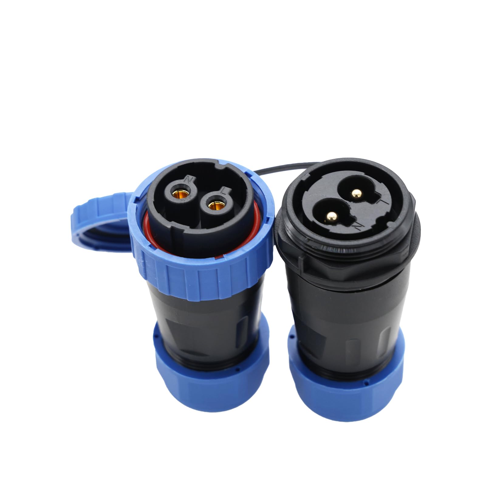 ZBLZGP TY28 Docking Connector 2 Core IP68 Waterproof Screw Termination High Current Rating, for Industrial Automotive Applications