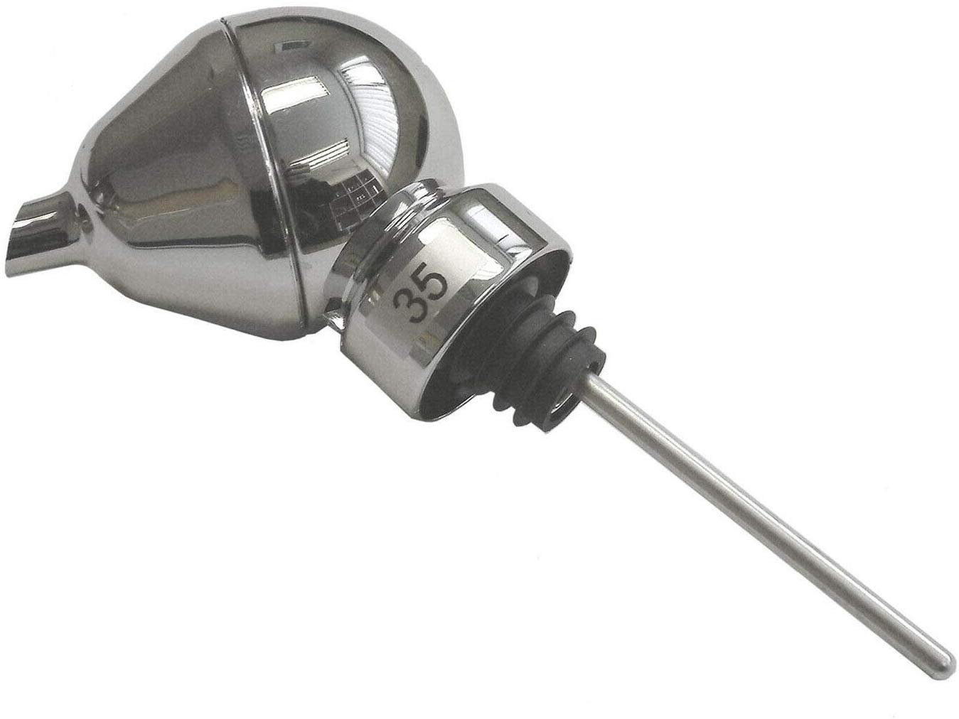 We Can Source It Ltd - Chrome Plated Aquaflow Ball Measuring Pourers 35ml – Accurate Spirit Measures for Bars – Easy Pouring for Restaurants and Catering – Durable and Modern Design - Pack of 1