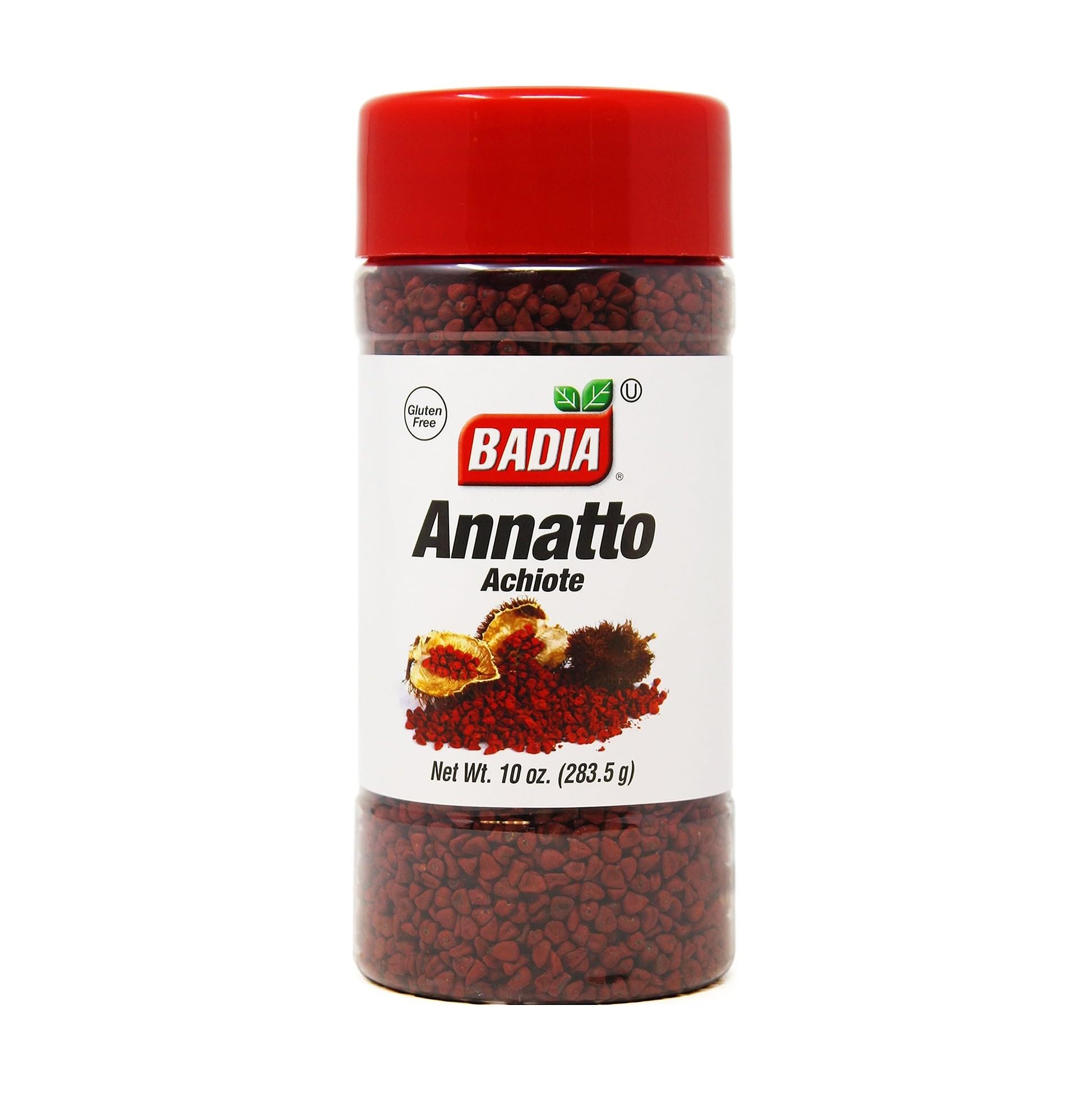 Badia Whole Annatto, 10 oz – Warm, Peppery, Slightly Nutty Flavor – Achiote Seeds for Natural Color & Seasoning