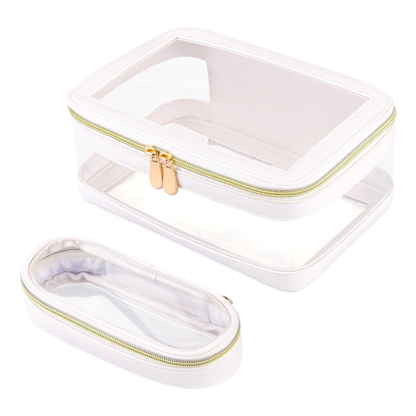Organisateur de maquillage à compartiments et trousse étanche - 8