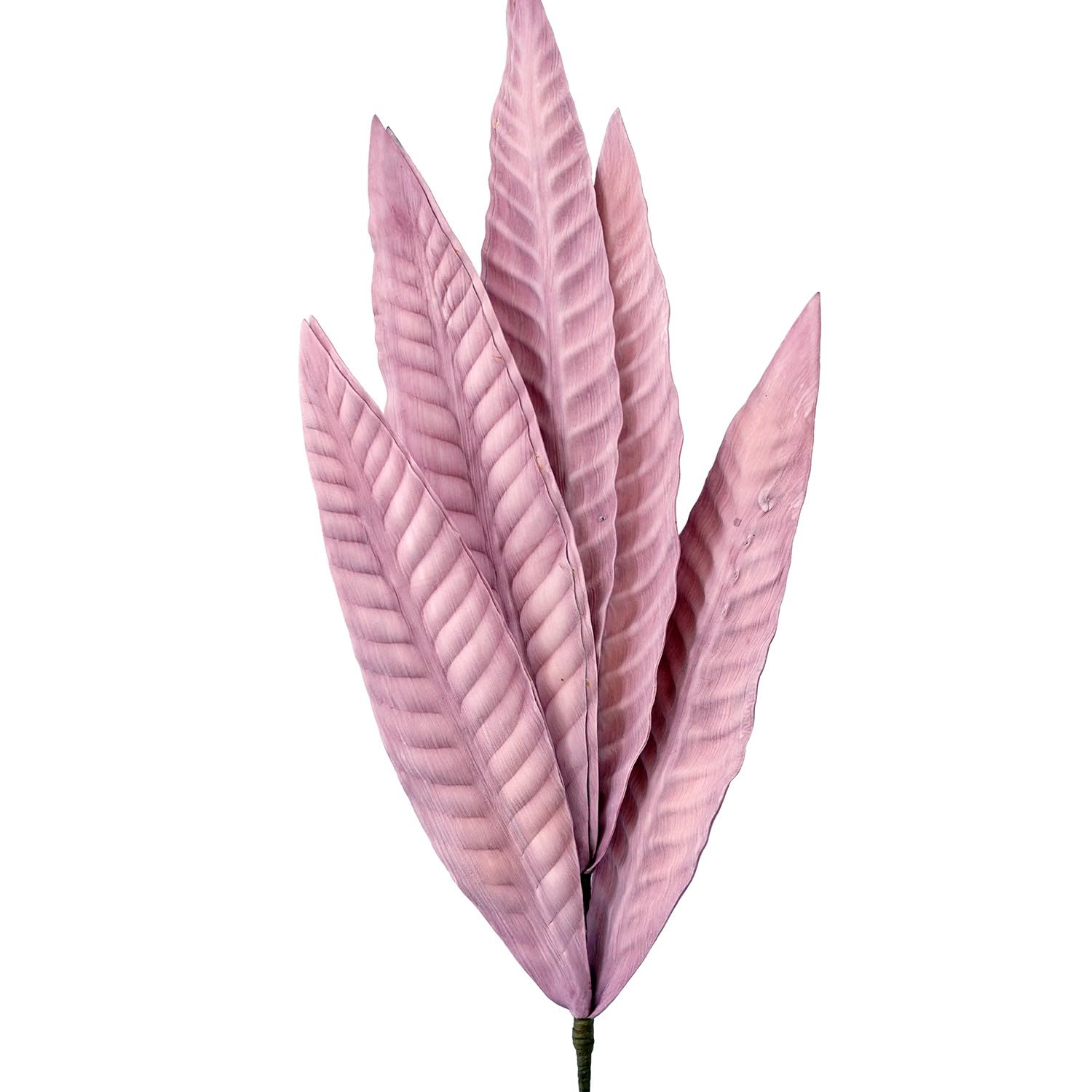 Feuilles artificielles violettes en mousse EVA 80 cm lot de 6 branches DRW