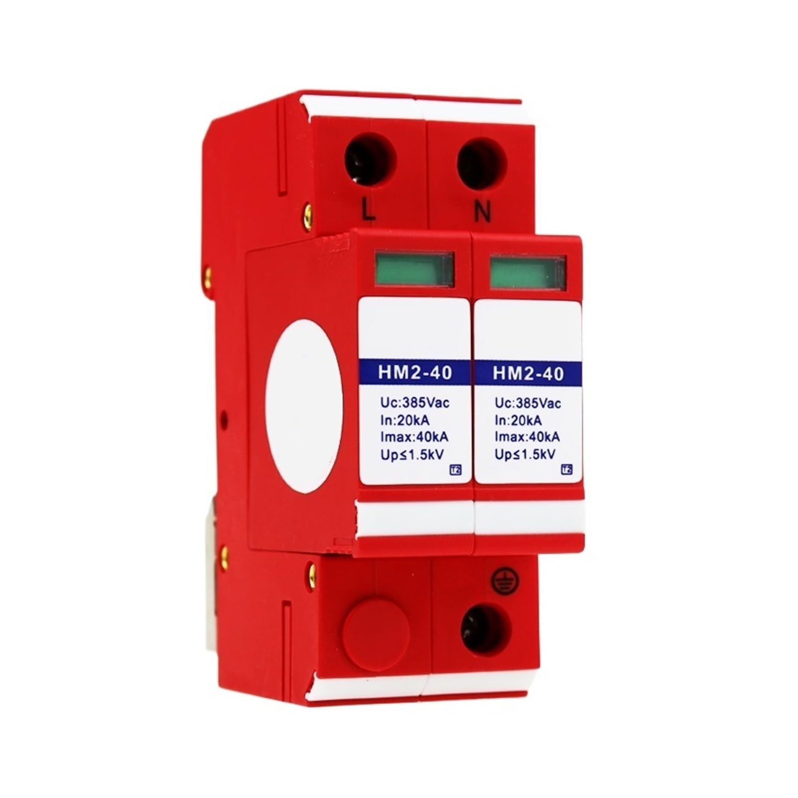 DEBLAN Dispositivo di Protezione da sovratensione di Tipo 2 220V Alimentatore monofase 40KA Scaricatore di sovratensione di Classe C 1,5 KV