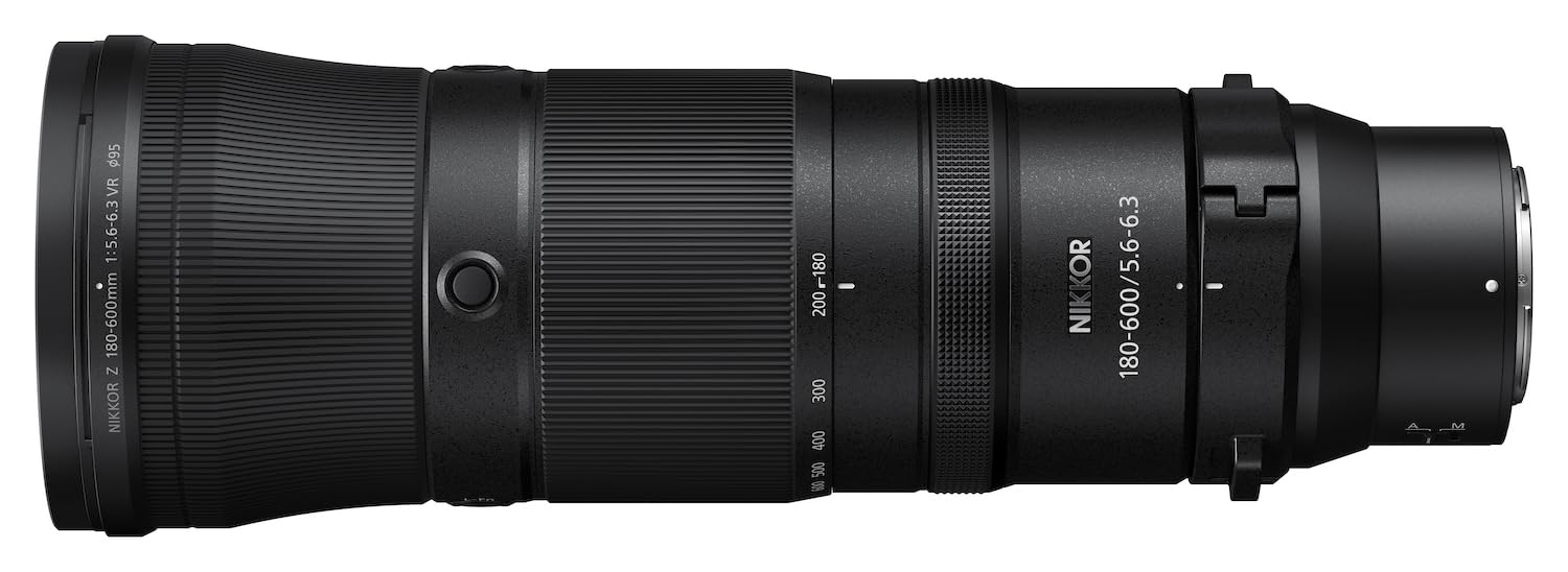Nikon NIKKOR Z 180-600mm f/5.6-6.3 VR, Teleobiettivo Zoom a Pieno Formato, FX Mirrorless, Portatile, Nero, [Nital V.I.P.: 6 anni di garanzia]