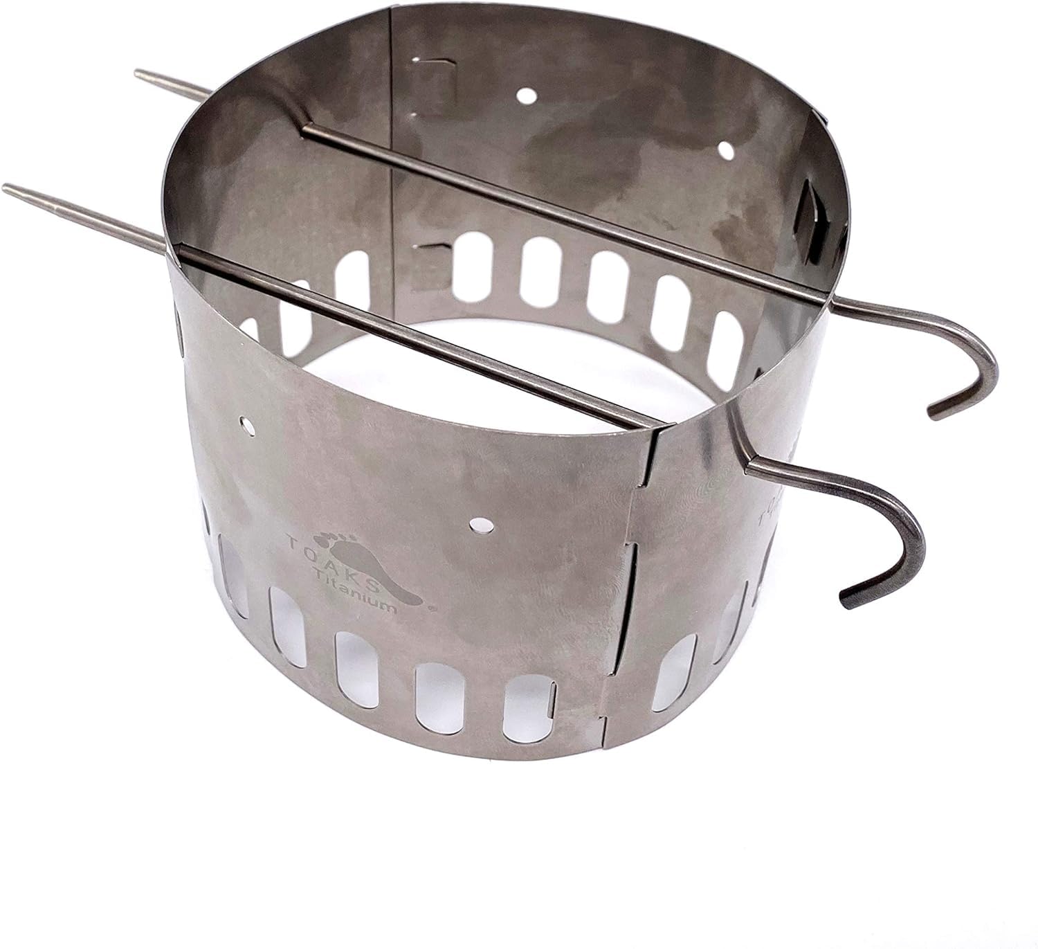 TOAKS TOAKS Lot de 2 supports de pare-brise en titane avec piquets de tente en titane