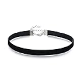 Classic Black Velvet Choker Necklace for Women, Valentines Birthday Gifts, Halloween Cosplay Jewelry