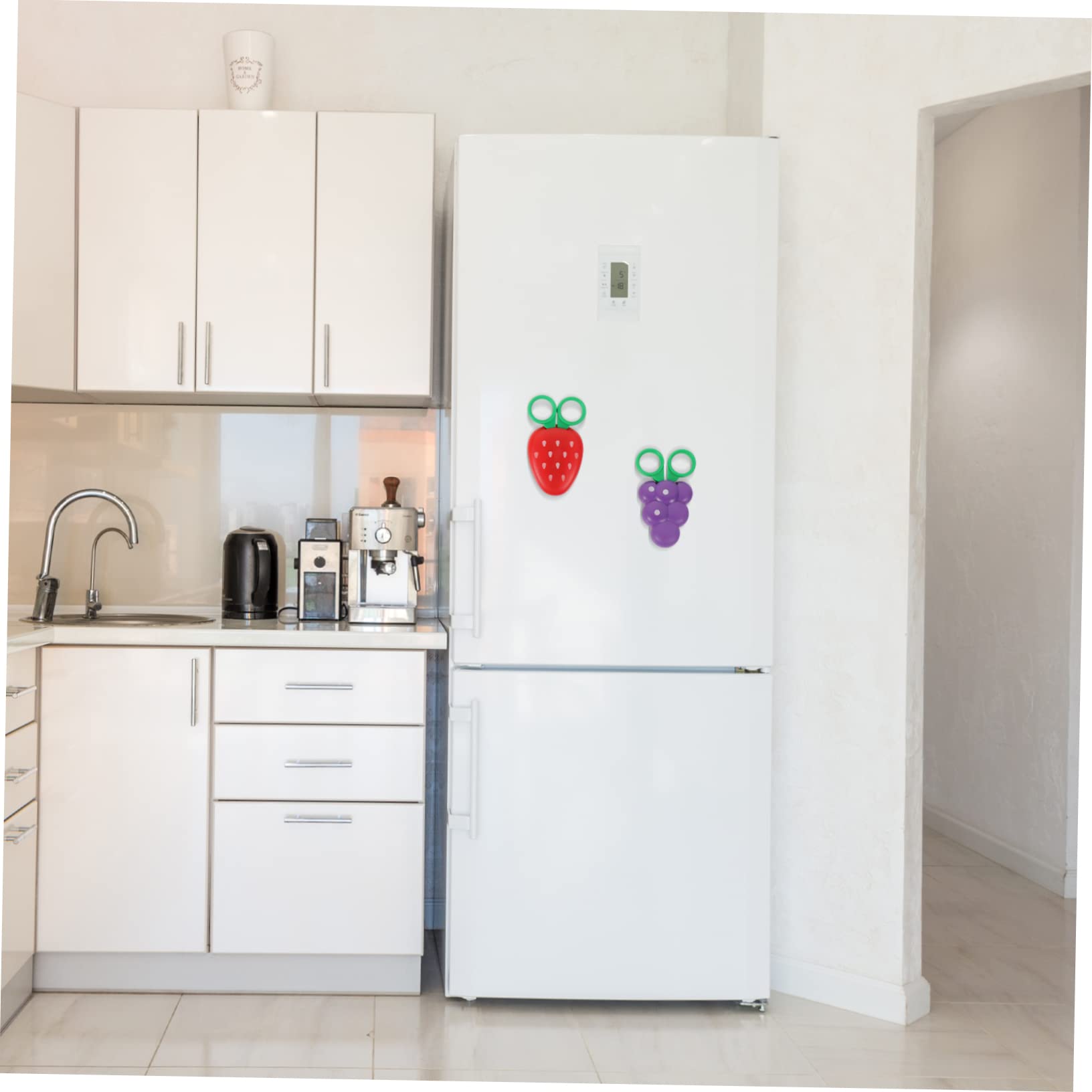Operitacx 15 Pz Forbici a Forma Di Frutta Forbici Per Bambini Di Sicurezza Per Bambini 3 Ai 5 Anni Da Ufficio Portiera Della Macchina Posta Del Messaggio Magnetico Alunno