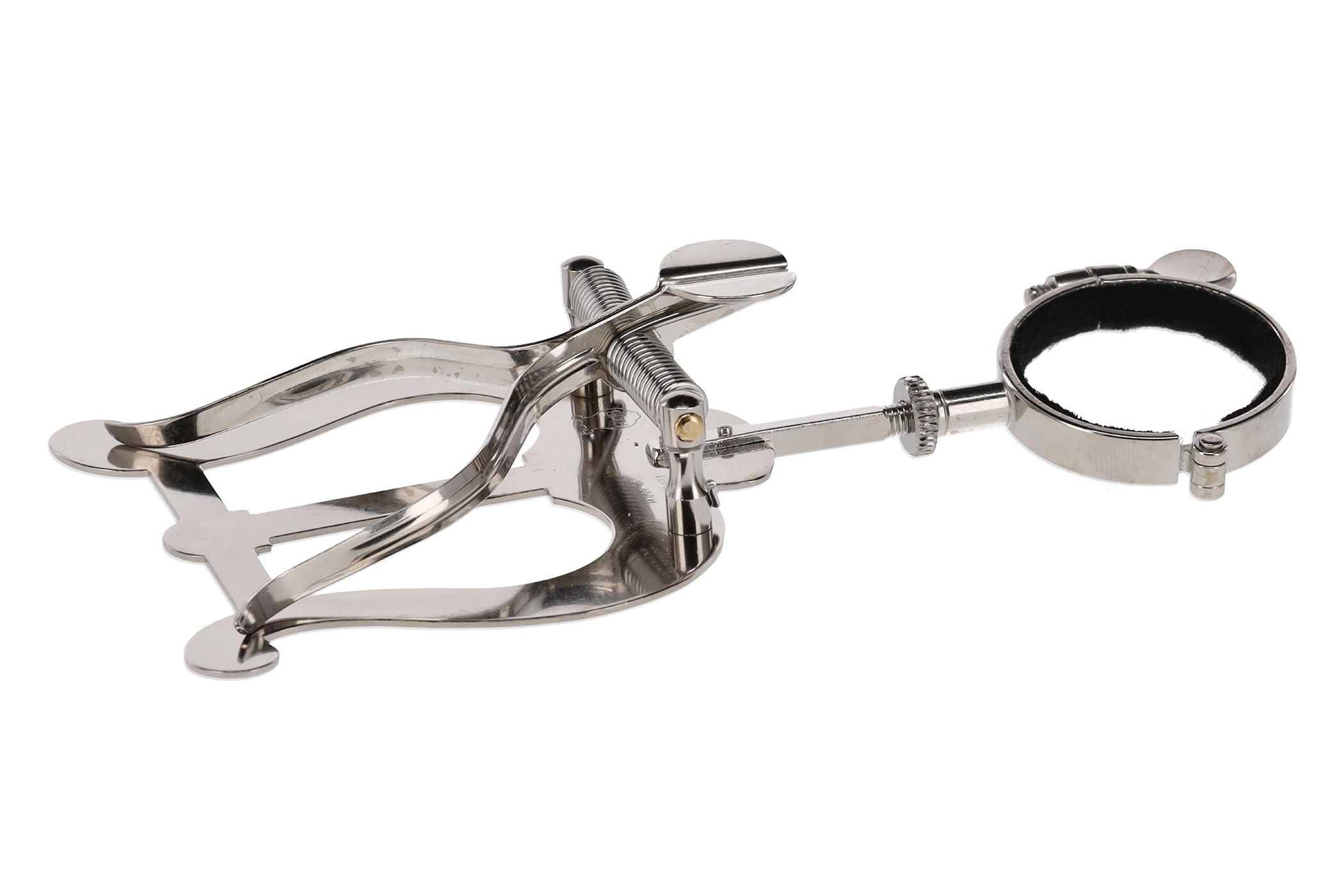 GEWA Porta spartiti da marcia Bb-Clarinetto - Nichelato - Grande Lira - 2 Pulsanti - Diametro anello 33 mm