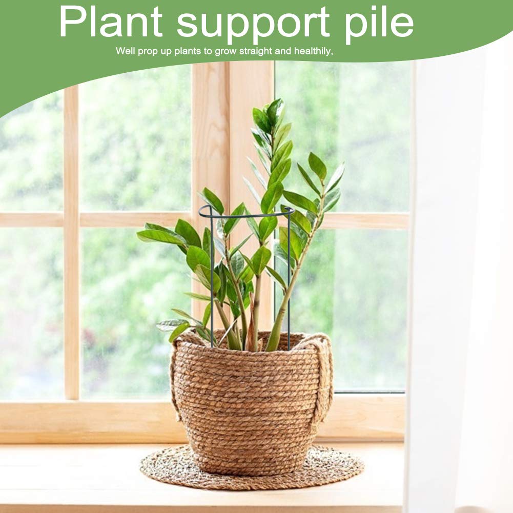 Piquets De Support Pour Plantes – Lot De 4 En Métal Demi-rond Pour Tomates, Fleurs…