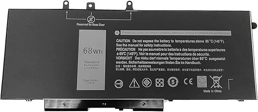 WISTAR GJKNX Laptop Battery Compatible for Dell Latitude E5480 E5580 E5490 E5491 E5590 E5591 Precision 15 3520 M3530 Series Notebook 93FTF GD1JP…