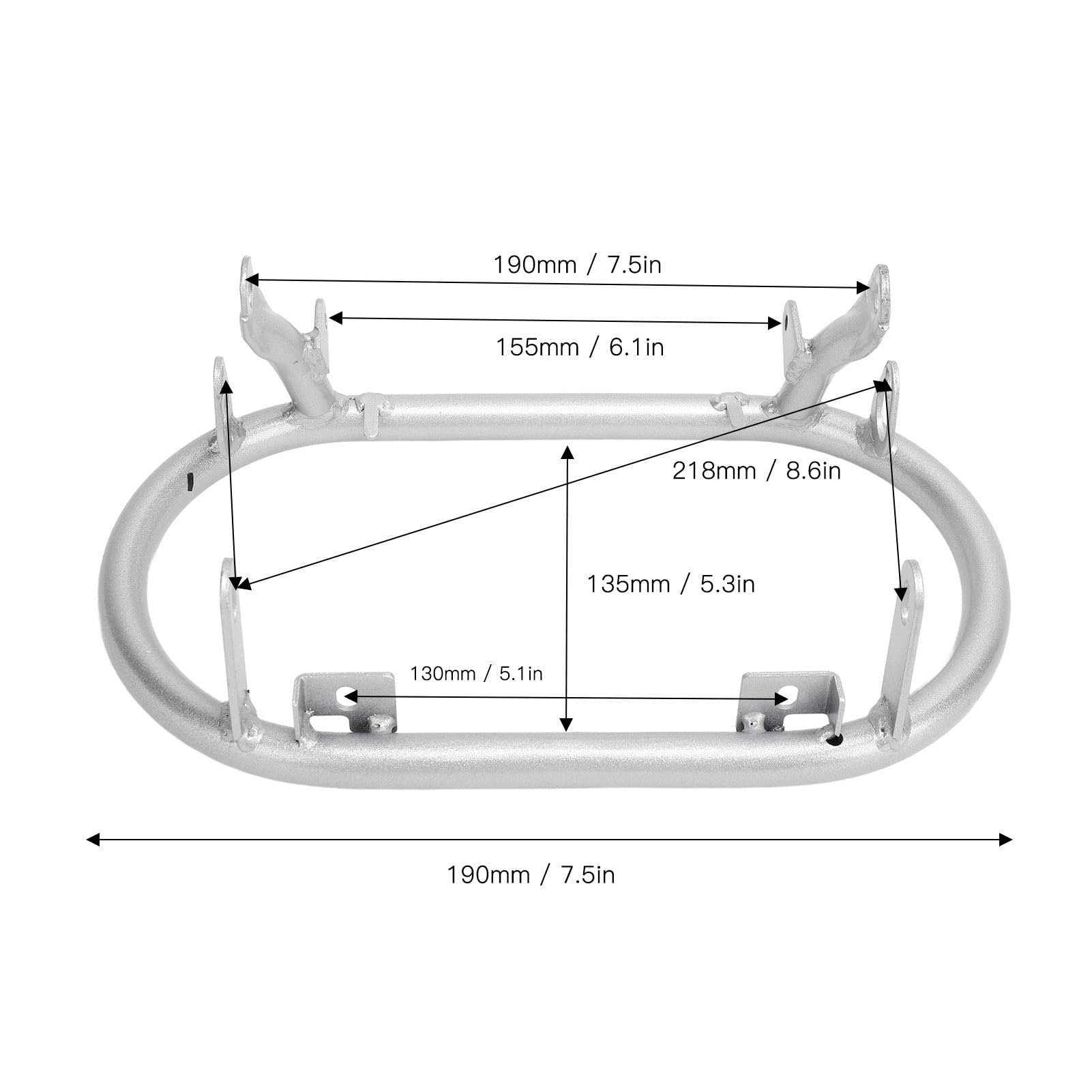 Staffa Faro In Alluminio Anodizzato Per Monkey Z50 Baja – Supporto Moto Per Installazione Diretta