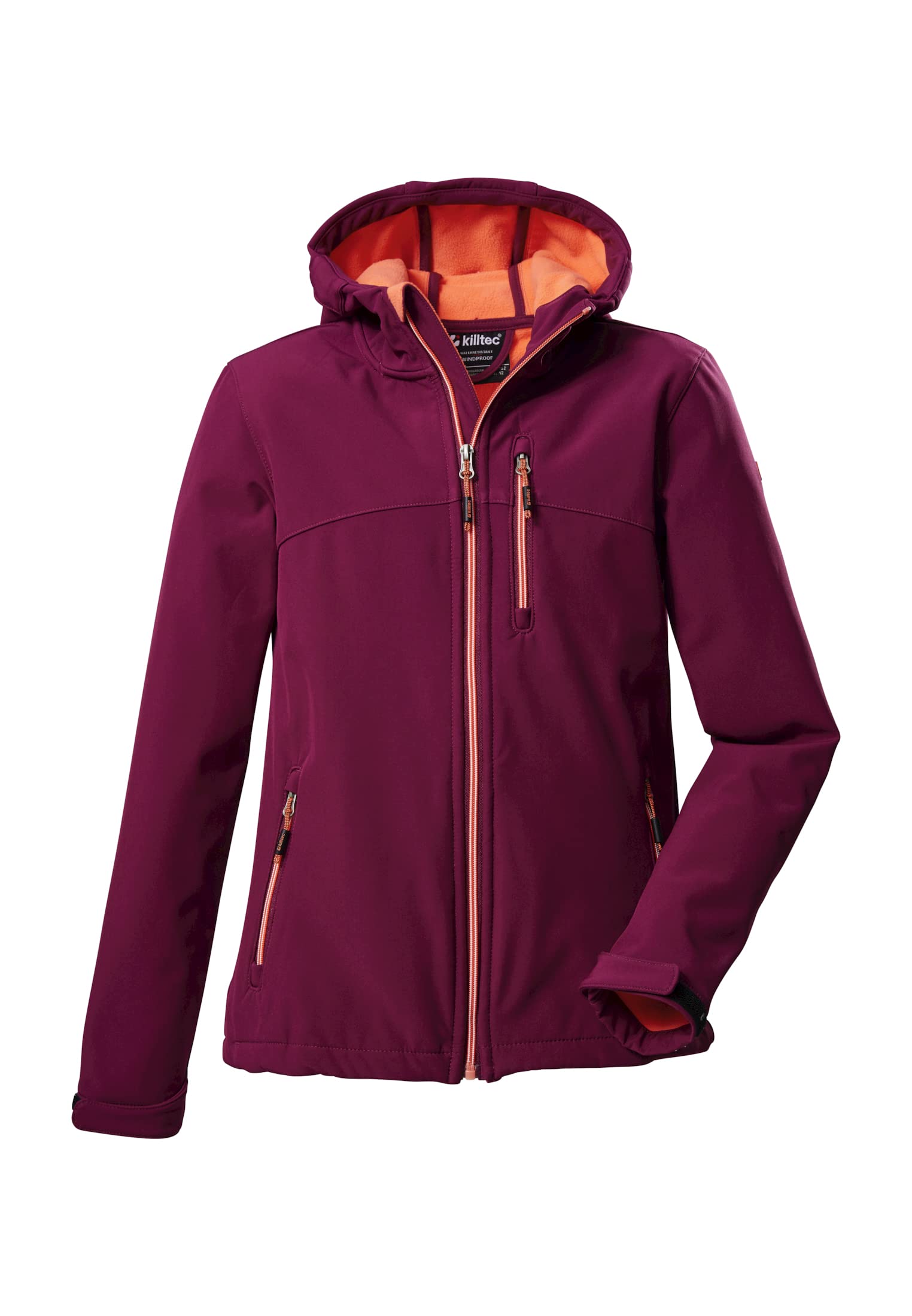 Killtec Mädchen Soft Shell Jacke mit Kapuze wasserabweisend