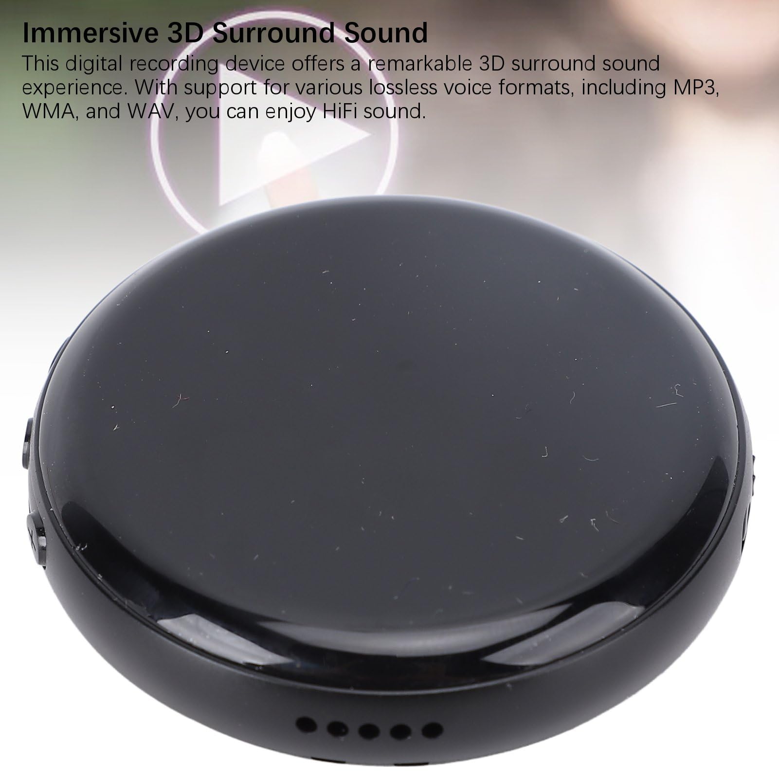 Generic Dyktafon Stereofoniczny 3D z Odtwarzaczem MP3 i Wciągającym Dźwiękiem dla Podróżników i Dziennikarzy (64GB)