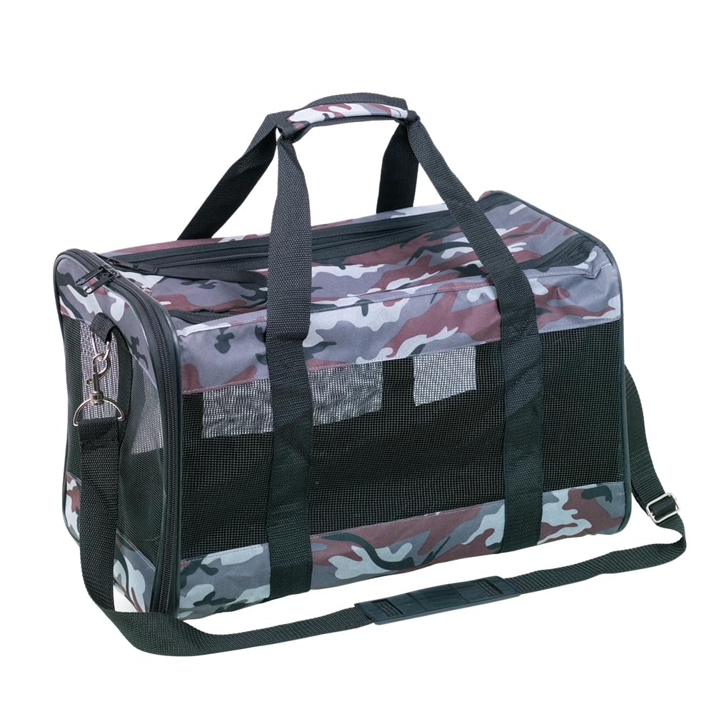 Sac Silan Camouflage Gris L Nobby 53x30x30 cm pour transport de chien
