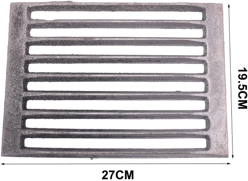 Fireplace Grate, Fireplace Table Grate Ash Grate Oven Grate Cast Iron Grate Oven Grill Fireplace Square Corner Grate Fireplace Replacement Parts Accessories (27 * 19.5CM)