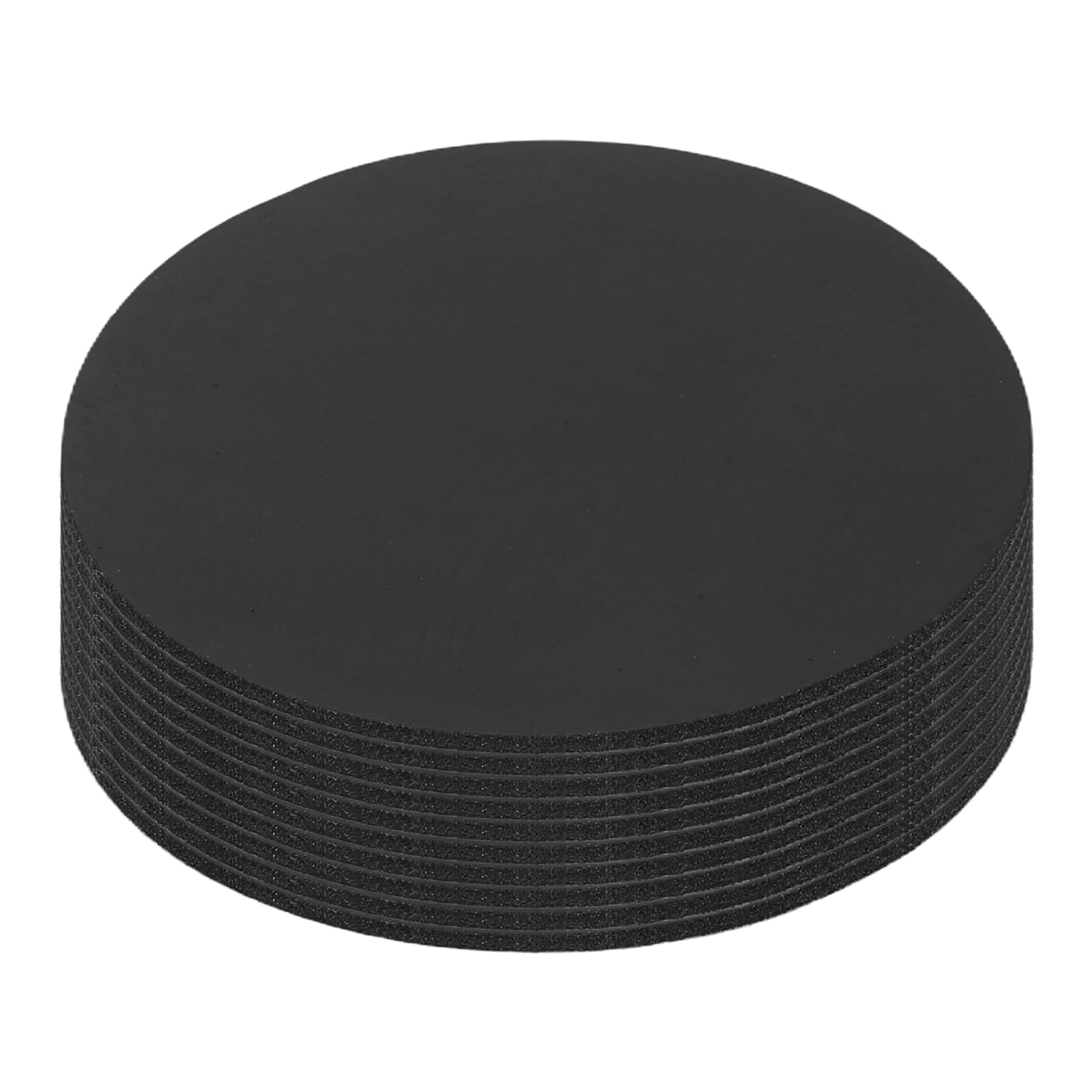 sourcing map 10Pcs Non Slip Furniture Pads, 55x1.3mm Self Adhesive Round Rubber Furniture Grippers, Floor Protector for Chair Table Legs, Hardwood Floors and Home Appliances, Black — image 1