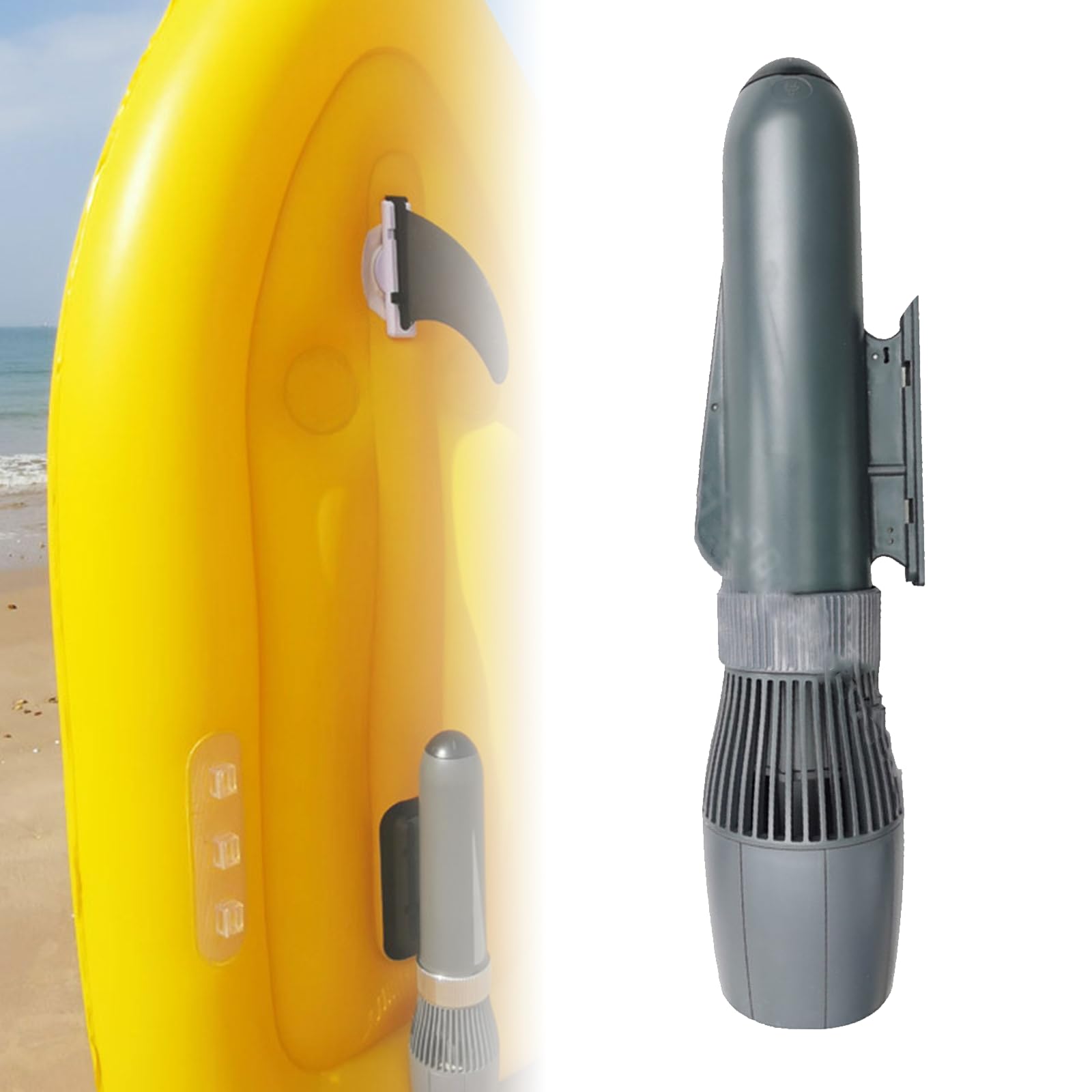 Elevador de kayak de 500 W, propulsión subacuática de 7500/10000 mAh con batería, motor de refuerzo de kayak con reloj de control remoto para deportes acuáticos, parque acuático, kayak, tablas de surf