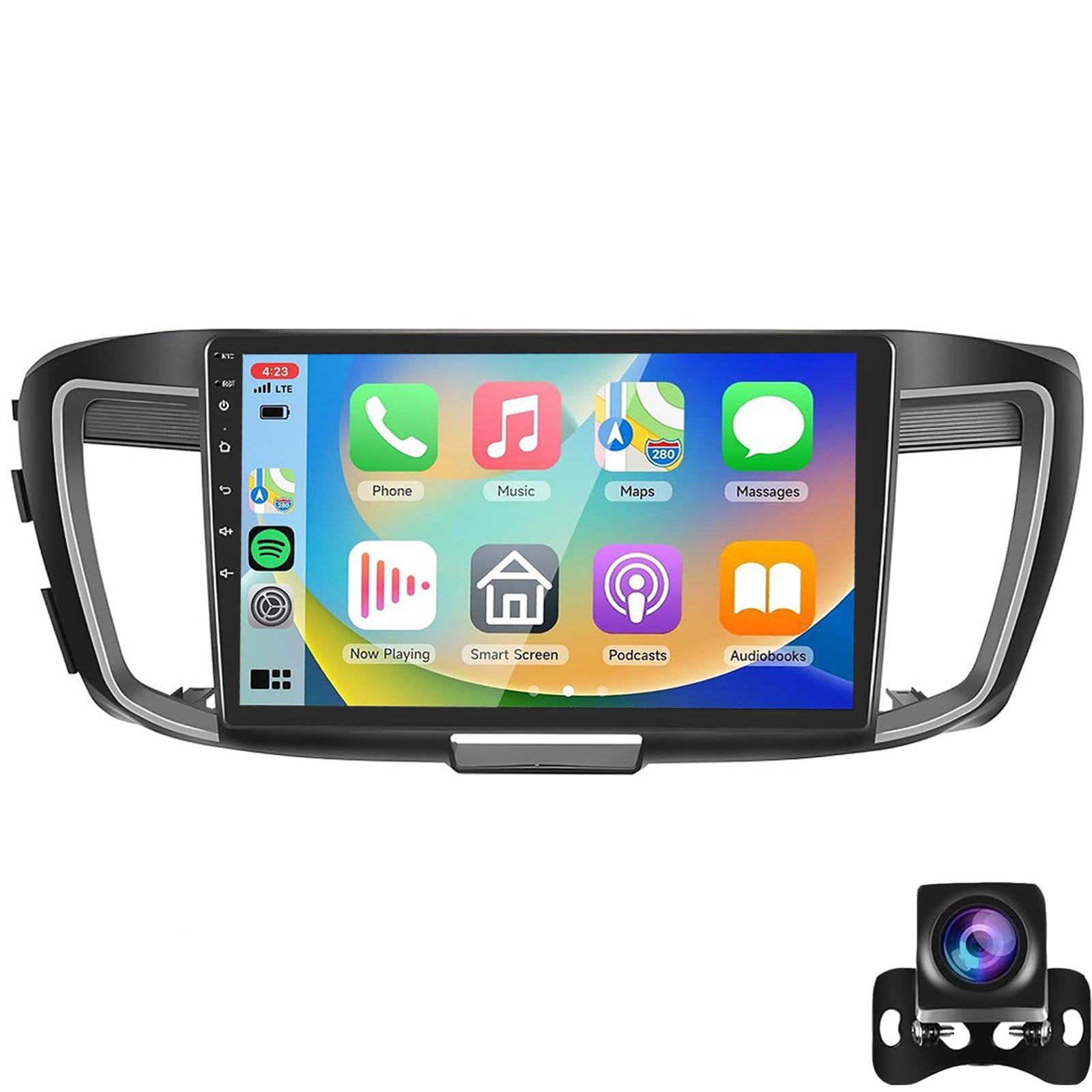 Dcoiek Car Stereo Radio For Ho-nda Accord 9th 2.4L 2013-2016 Wireless Carplay Android Auto GPS Navigation Android 15 10.1 Inch Touchscreen Bluetooth RDS FM SWC 5G WIFI 1080P Camera(Color:WIFI 2G+32G)