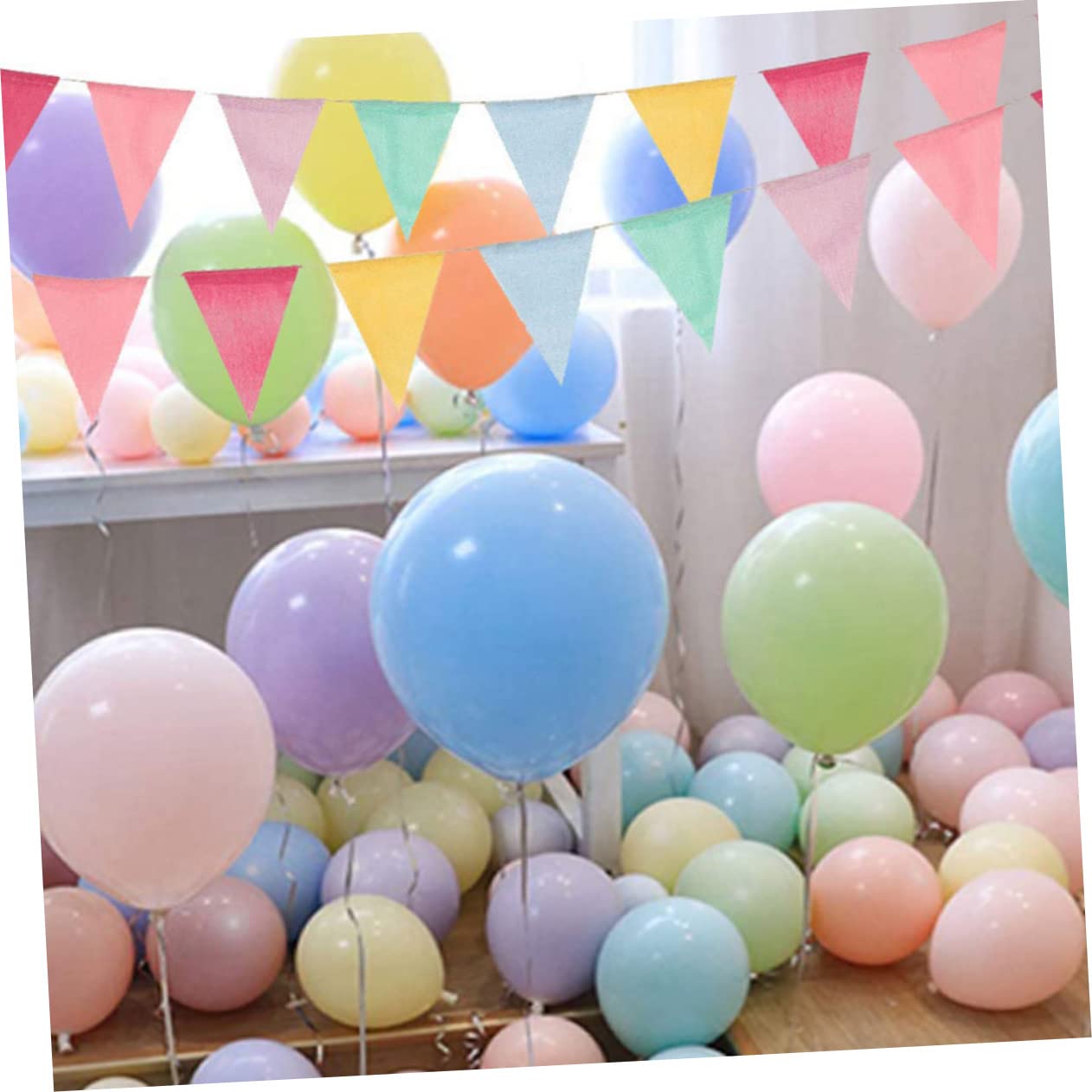 Ciieeo 3 Series Banderines Triangulares De Imitación Para Fiestas Guirnalda Decorativa Para Bodas Cumpleaños Y Celebraciones 4 Piezas X 3